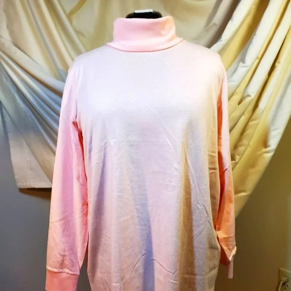 0092. Woman Within Turtle Neck in Glorious Carnation PINK ~ 18-20 ~ 🙀💝 - Picture 1 of 9